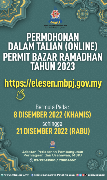 Permit Bazar Ramadan 2023 Iklan