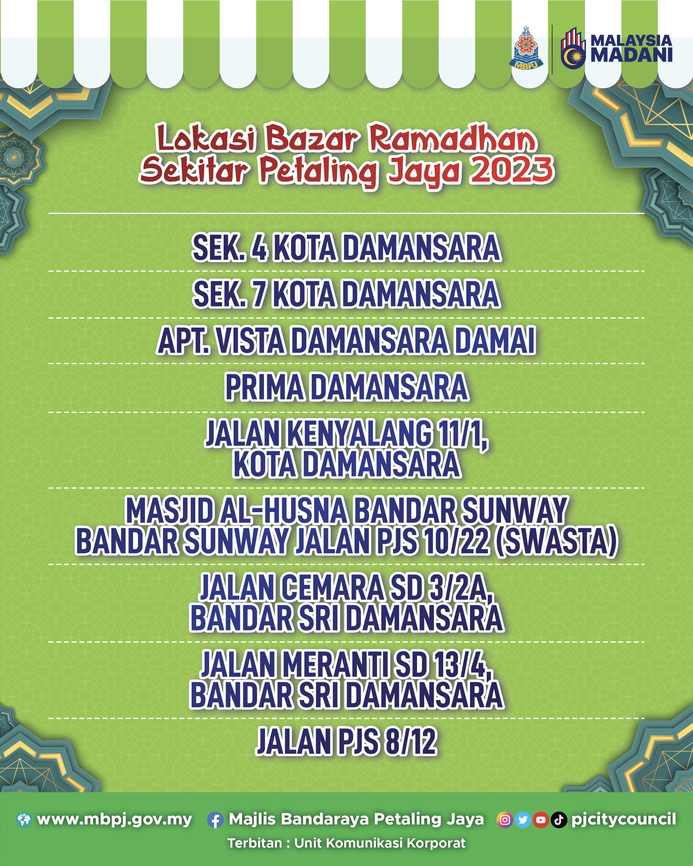 Senarai Bazar Ramadan 02