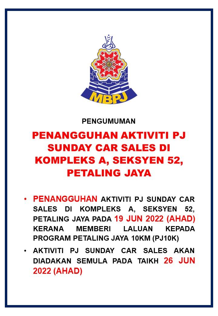 Penangguhan PJ Sunday Car Sales