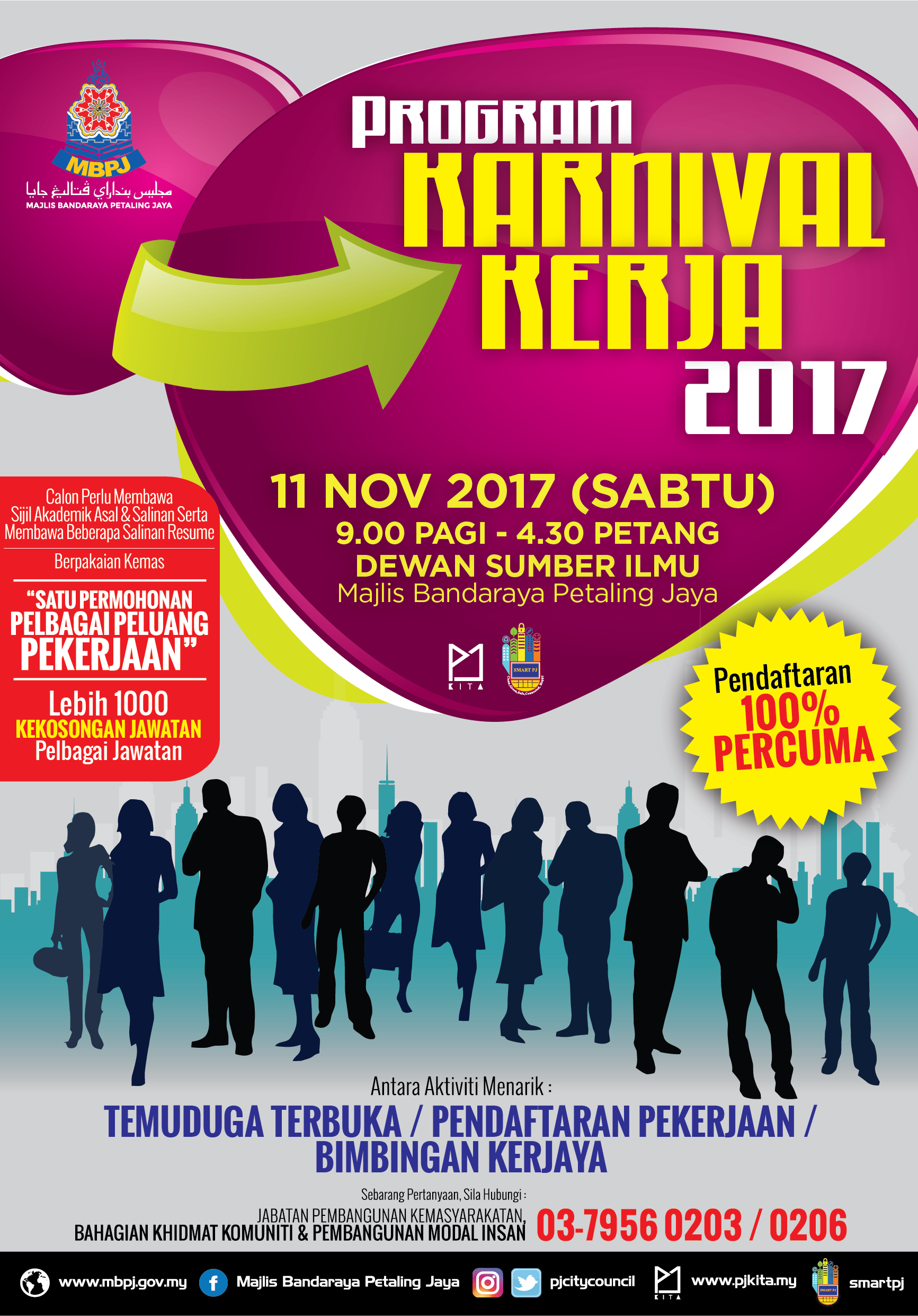 Poster Karnival Kerjaya MBPJ 2017 | Official Portal of Petaling Jaya ...