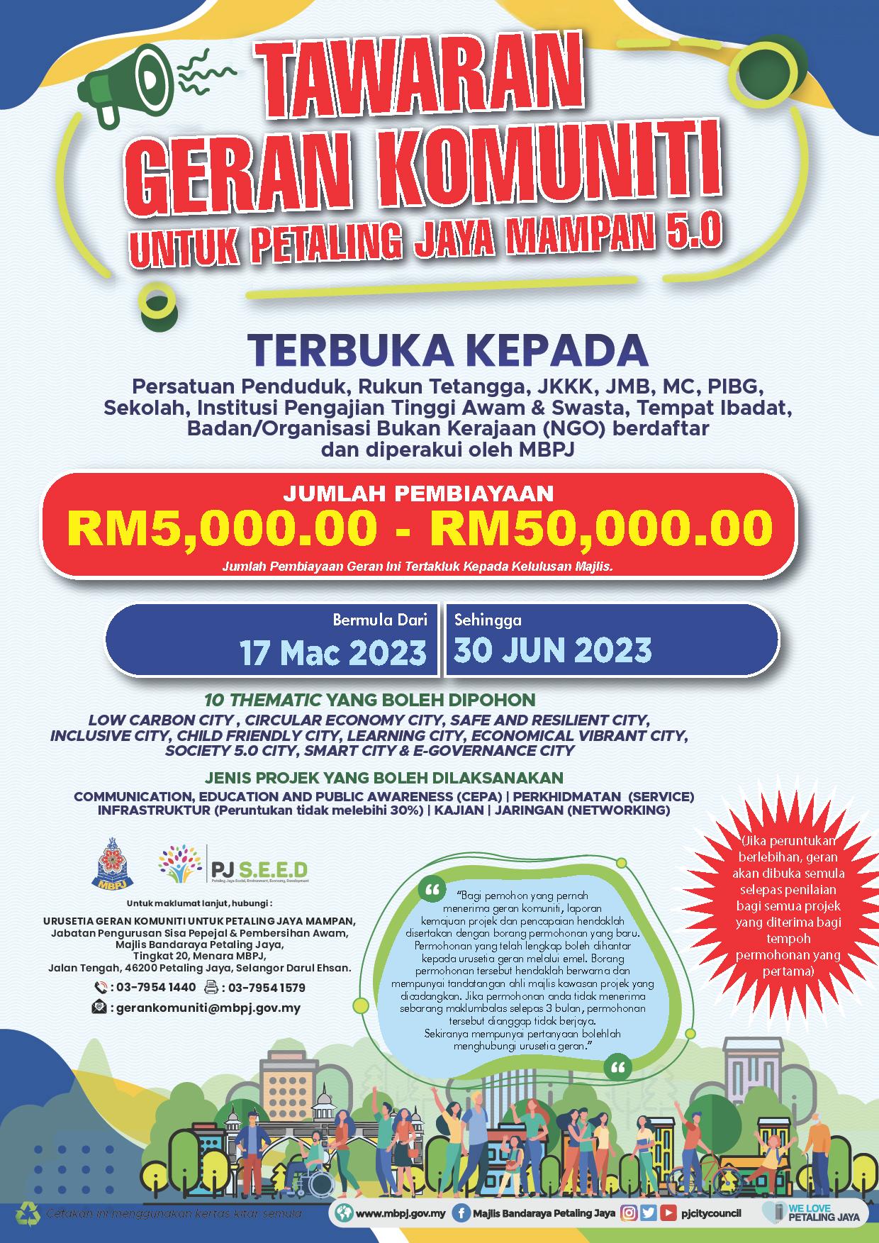 geran tourism malaysia 2023