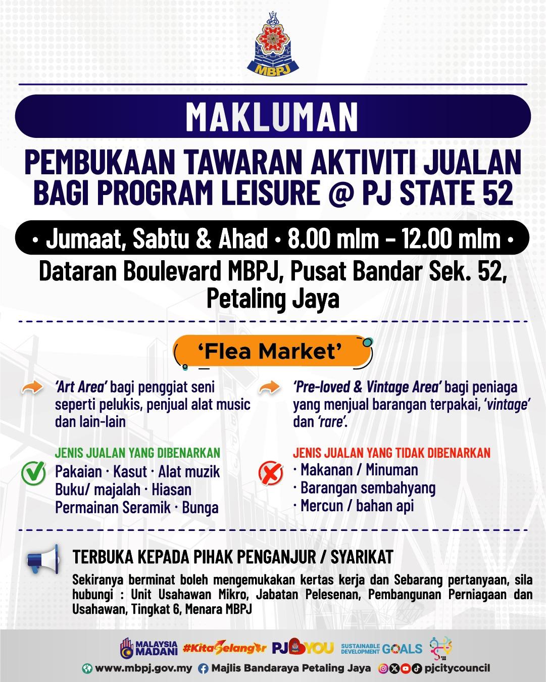 Poster Leisure @ PJ State 52